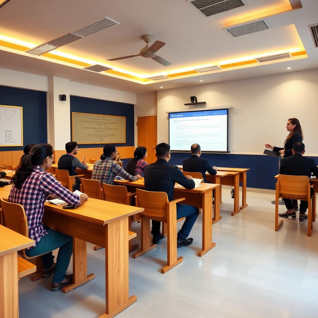 Smart classroom at The Guru IAS Academy, Kalyan